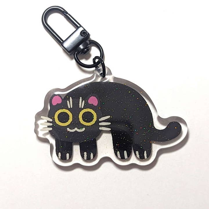 Keychain Black Cat for wholesale by Maofriends