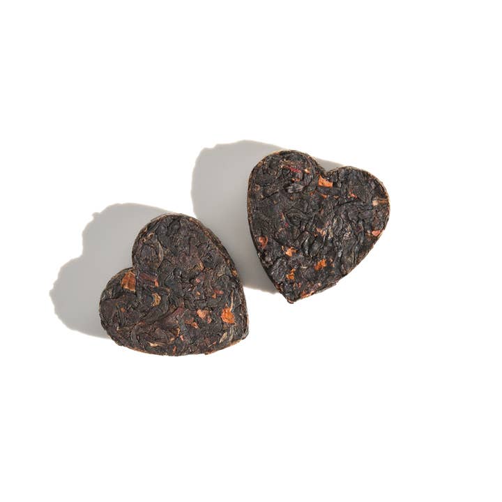 Vanilla Rose Dark Tea (Pu’erh) Hearts for wholesale by Plum Deluxe Tea