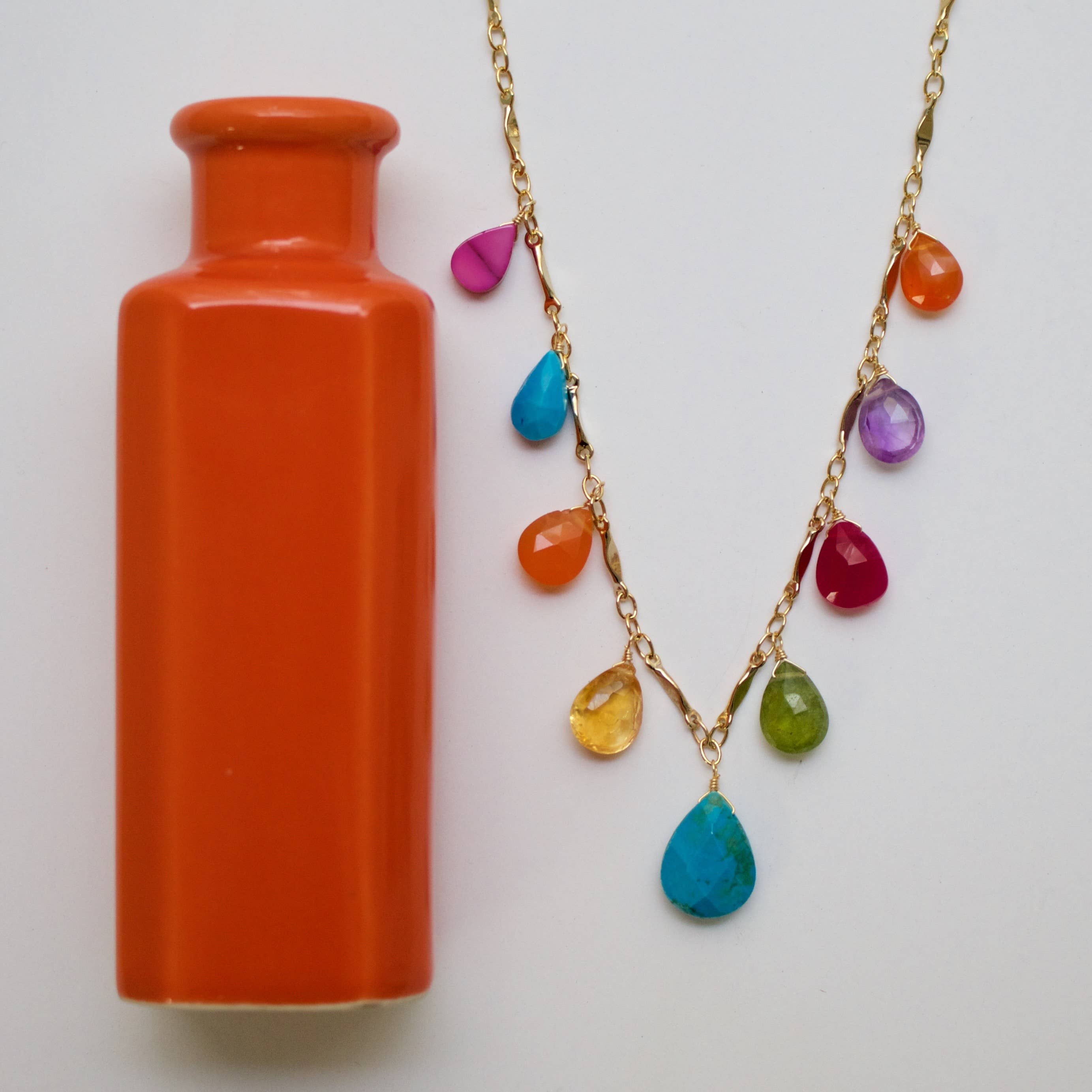 a.v. max - Wholesale Pendant/Charm Necklace - Large Teardrop Neck|5 color options19