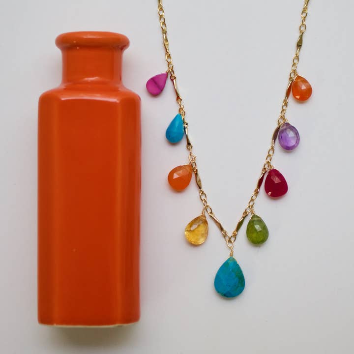 a.v. max - Wholesale Pendant/Charm Necklace - Large Teardrop Neck|5 color options19