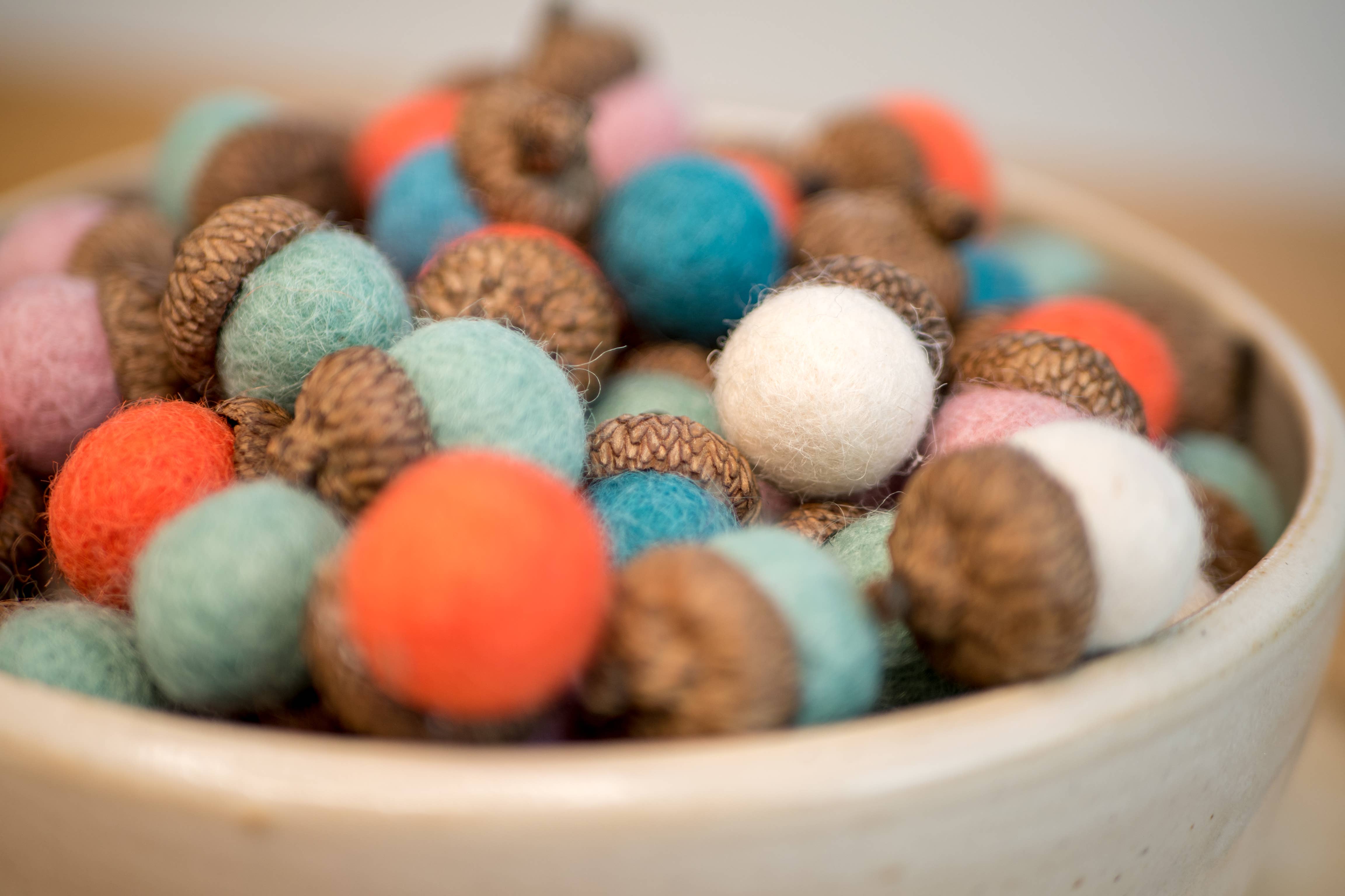 Root To Vine – wholesale Decorative tabletop object – Spring Felt Acorns-Set of 12-Spring Decor-Valentines
-Easter0