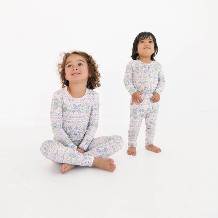 Motette - Wholesale Sleepsuit - Baby - Spring Cascade Bamboo Sleeper
