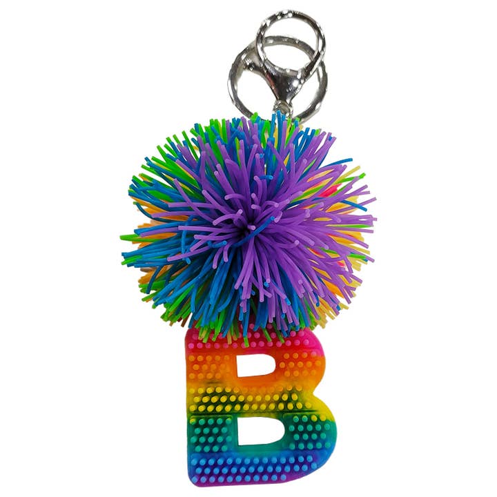 „B“ Cushie Ball Alfabet nøglering for engroshandel hos Streamline