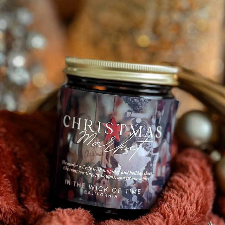 In the Wick of Time - Wholesale Jar/Filled Candle - Christmas Market Candle0
