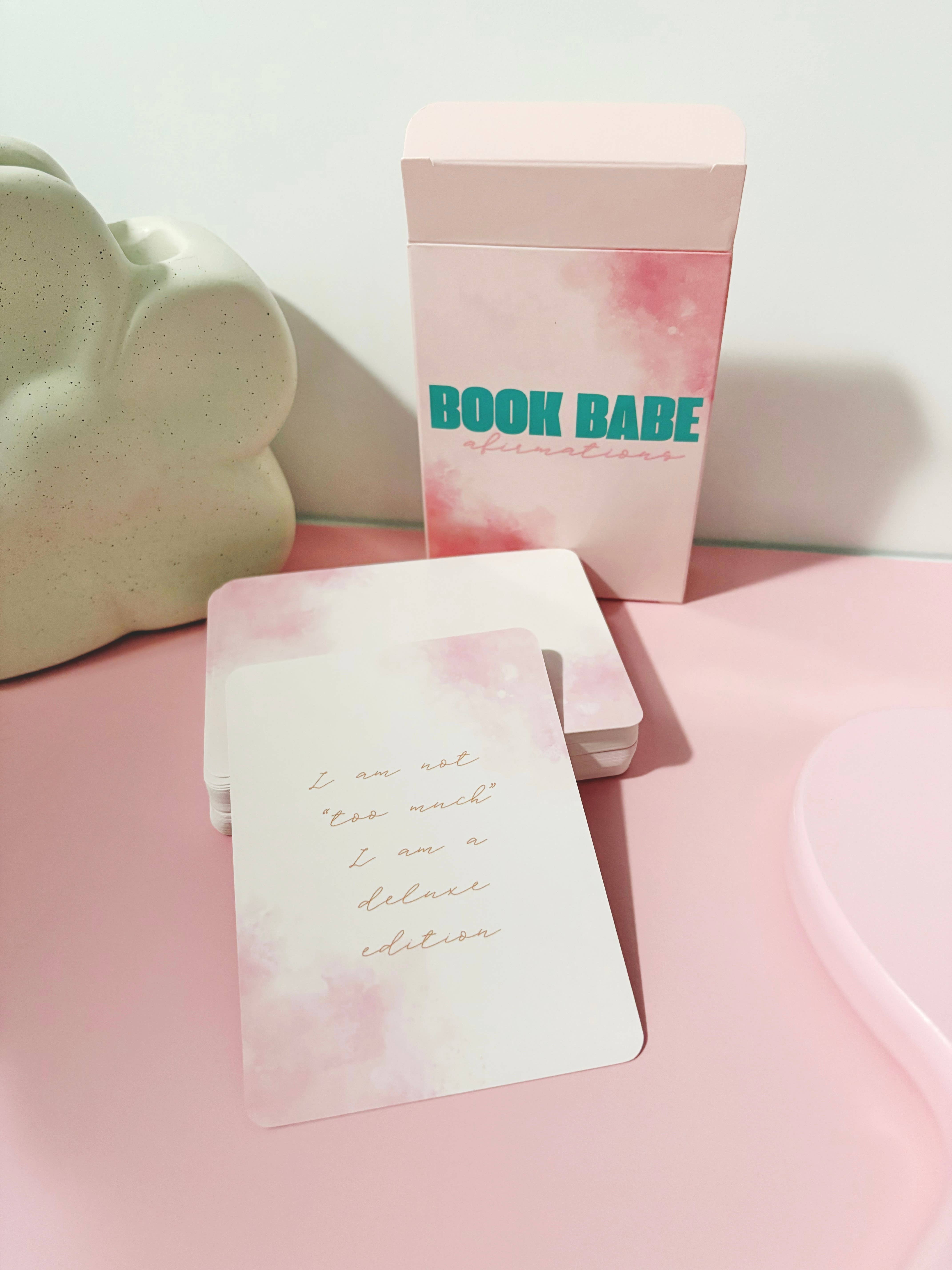 The Blush Hut – wholesale Bokmärke – Bokälskare Affirmationskort - 50 bokliga kort5