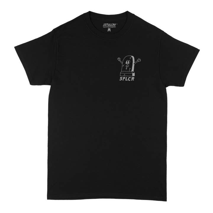 T-shirt SPLCR - Nero per la vendita all'ingrosso da parte di SEPULCRO