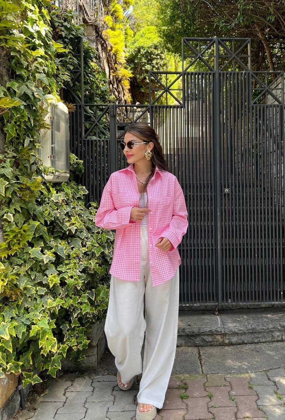 MAXMILA PARIS - Wholesale Button Down Shirt - Women's - Long-sleeve checkered shirt - VICHY0