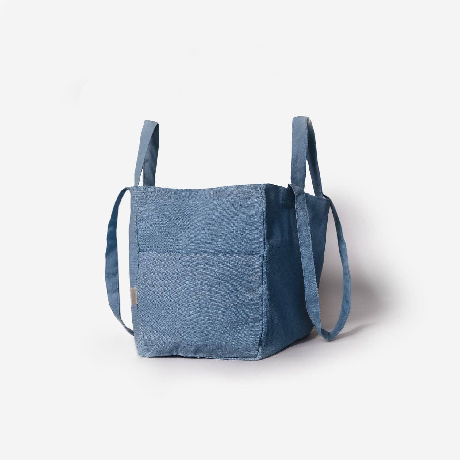 OMOM - Wholesale Grocery/Shopping Bag - Organic Tote LOW - Blue1