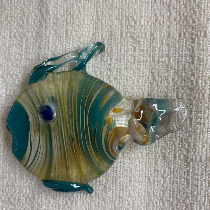 Terrapin Glass Gardens – wholesale Individuell berlock/hänge – Hand skulpterade glas fisk hängen