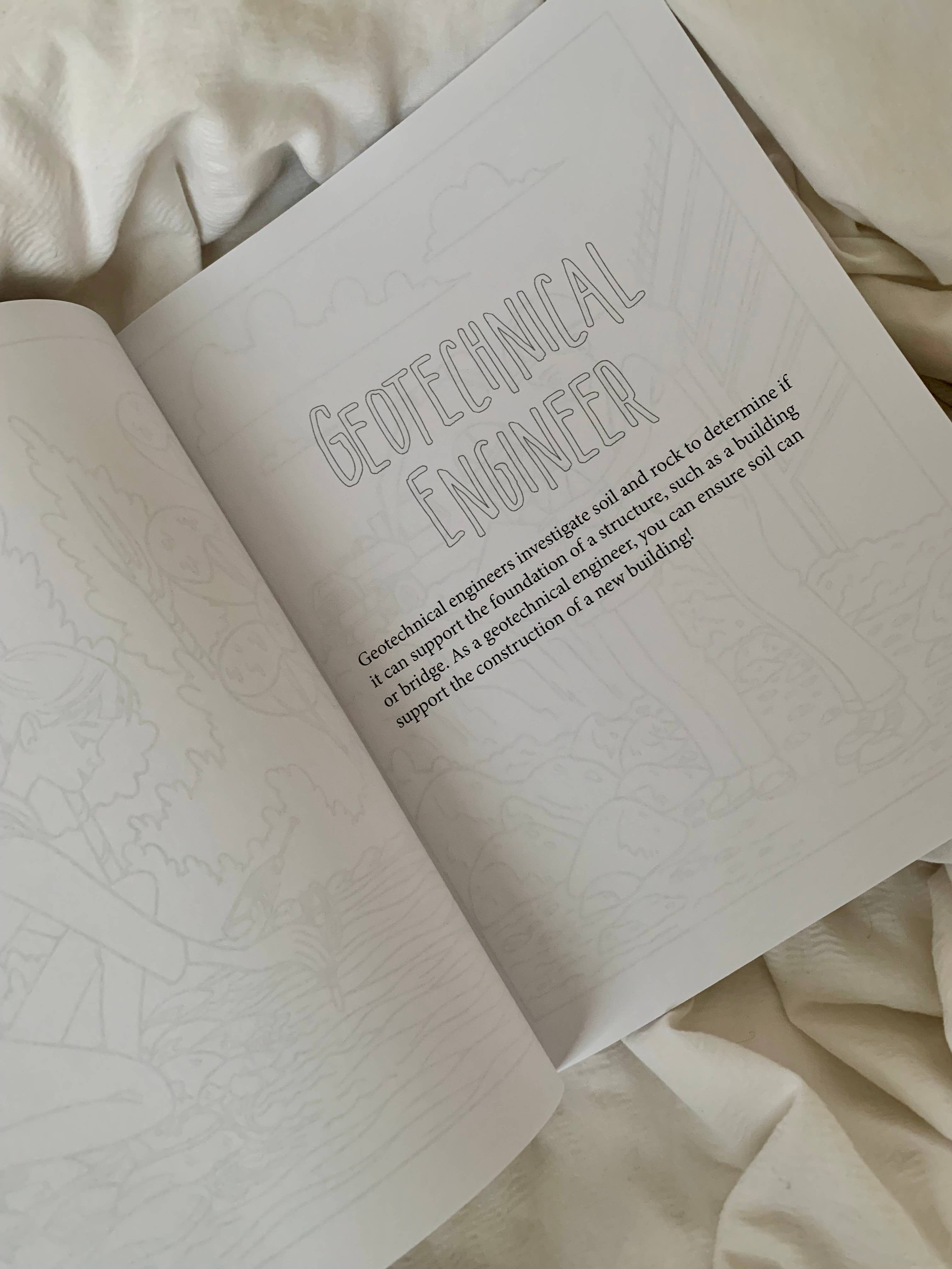 J.H. Lindo Books – wholesale Målarbok - Barn och baby – Ingenjörskarriärer Målarbok6