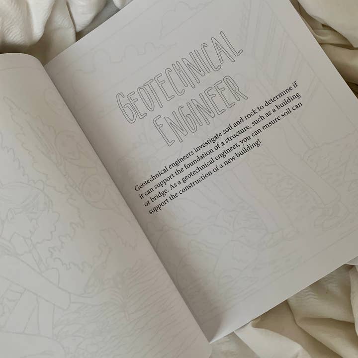 J.H. Lindo Books – wholesale Målarbok - Barn och baby – Ingenjörskarriärer Målarbok6