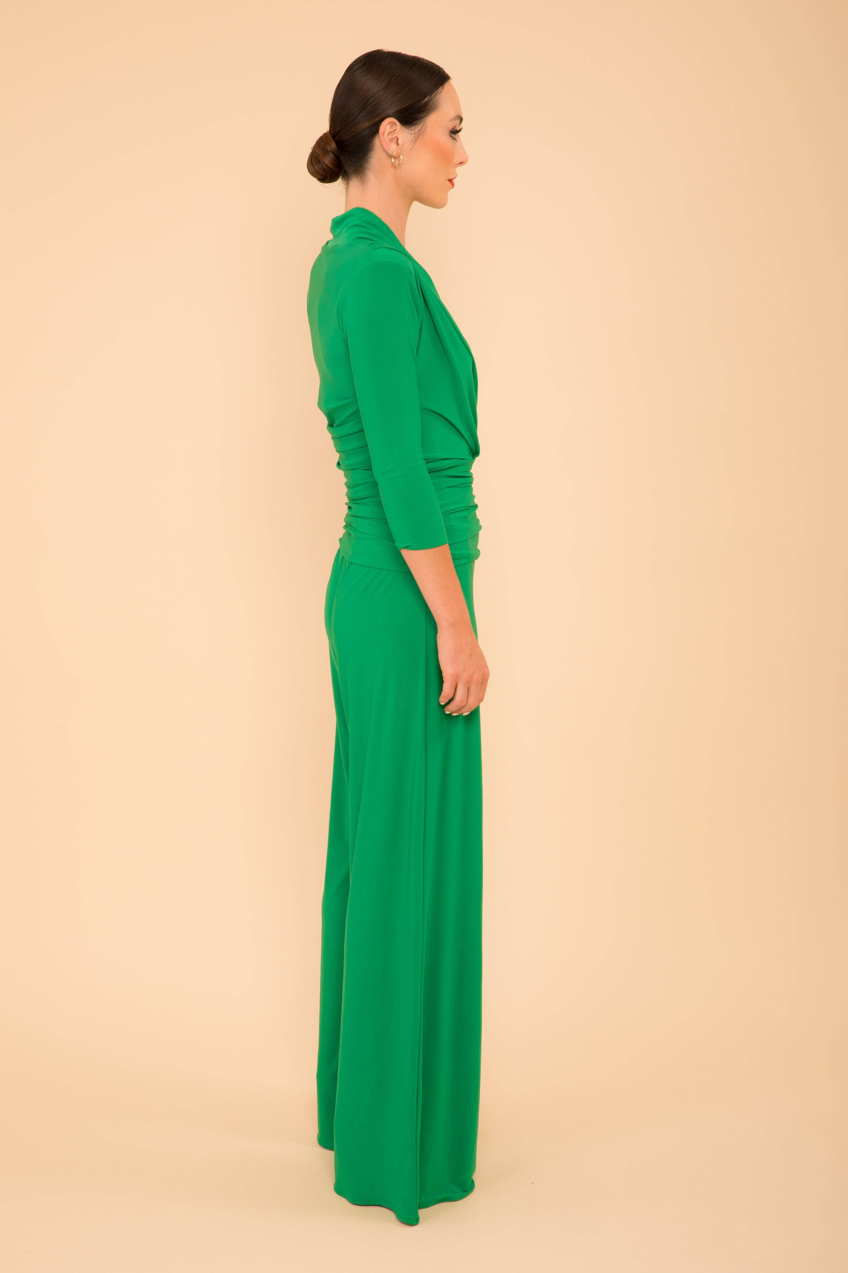 Atom Label - Vente Combinaison – femme - Combinaison URANIUM vert émeraude en jersey3