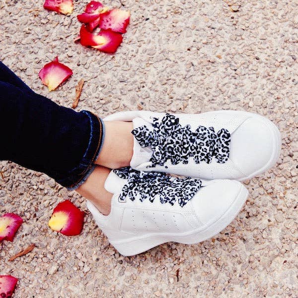 furiouslaces - Wholesale Shoelaces - Unisex - Leopard Laces - Gray - Gift idea for women and school6