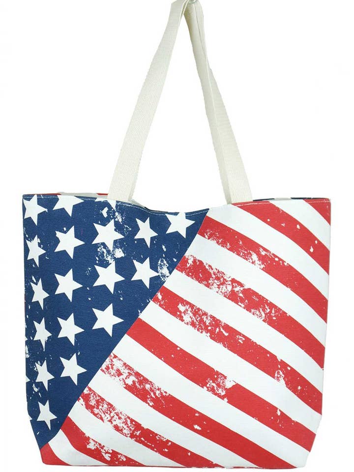 Sac fourre-tout drapeau américain pour la vente par Shop Neighbors