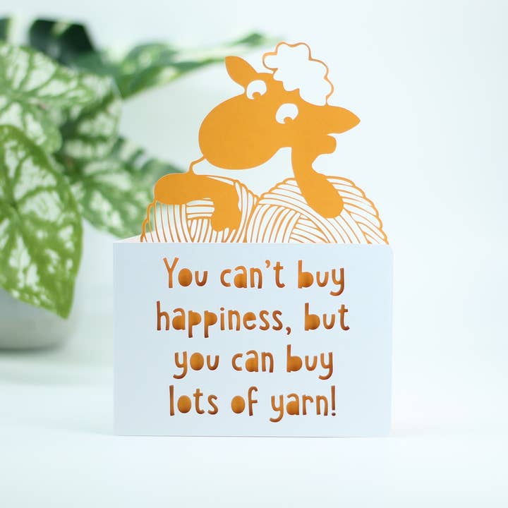 L'argent ne peut pas vous procurer le bonheur, mais vous pouvez acheter beaucoup de laine pour la vente par Paradise Papercraft