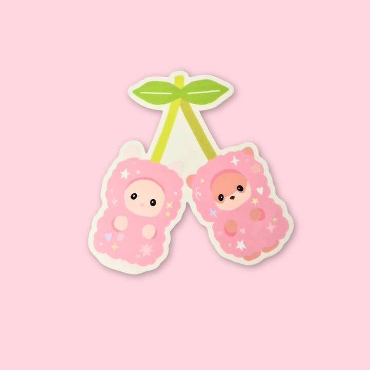 Calico Cherry Stickers for wholesale by Riley Grae