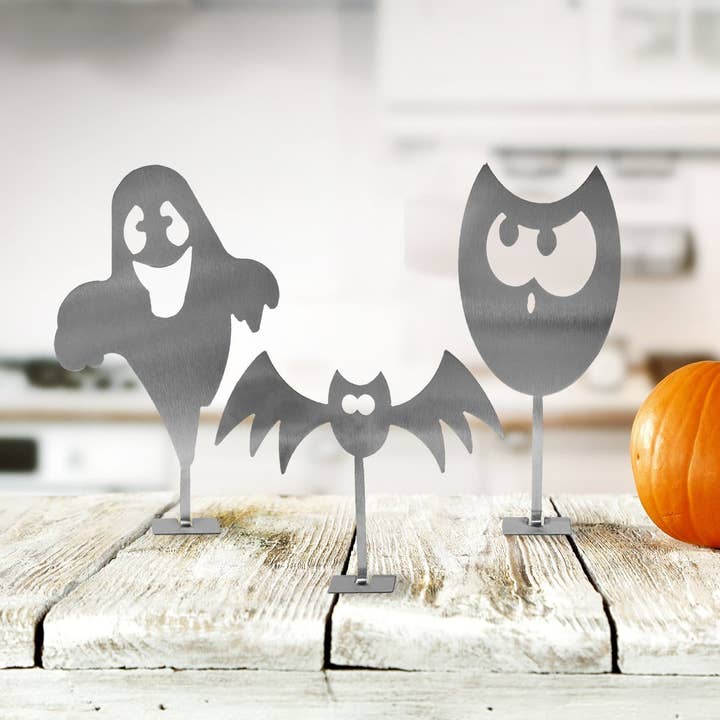 Figurines d'Halloween debout — Style de village hanté, décoration d'intérieur pour la vente par Rusted Orange Craftworks Co.