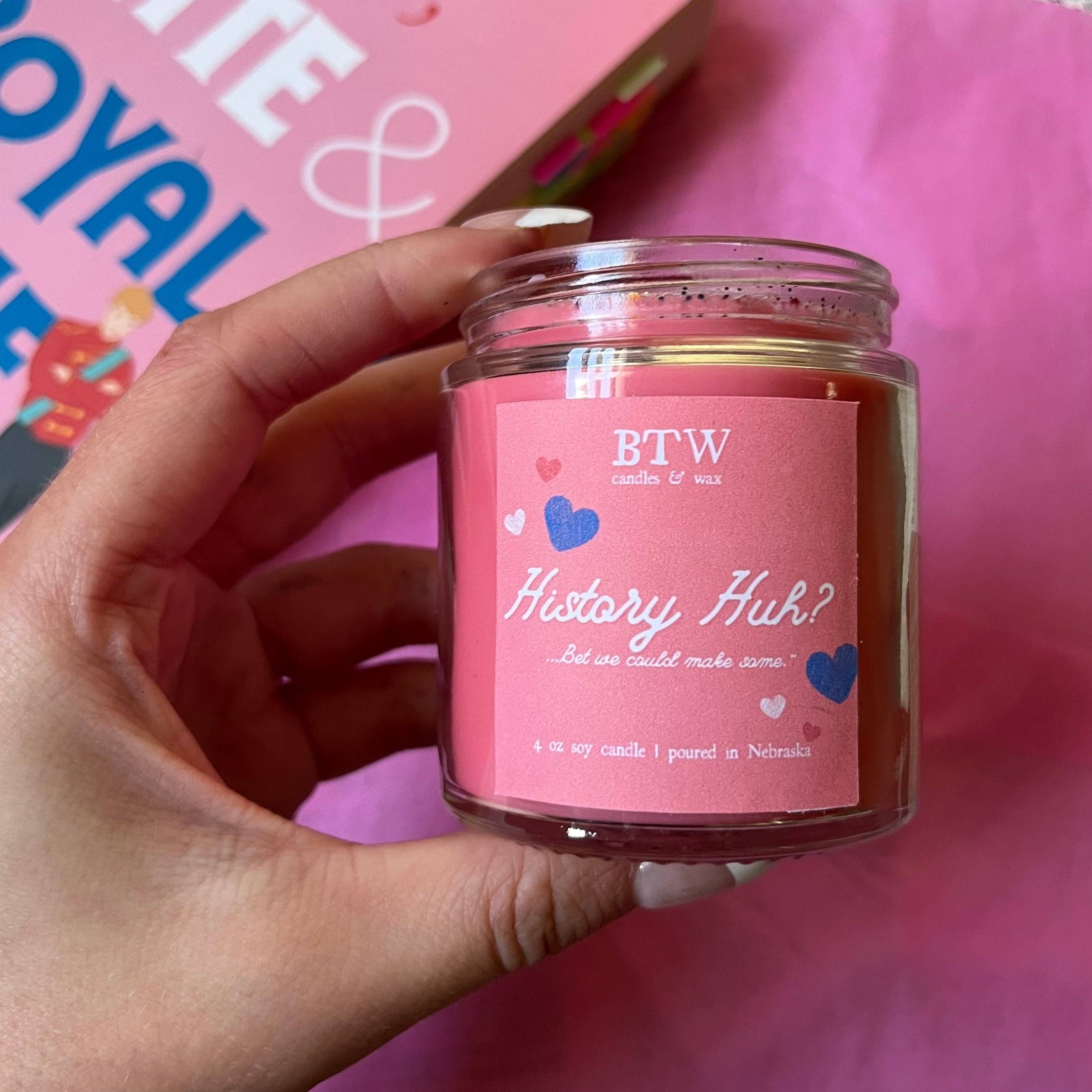 Literally Scents Co. - Wholesale Jar/Filled Candle - History, Huh? | RW&RB | 100% Soy bookish candle3