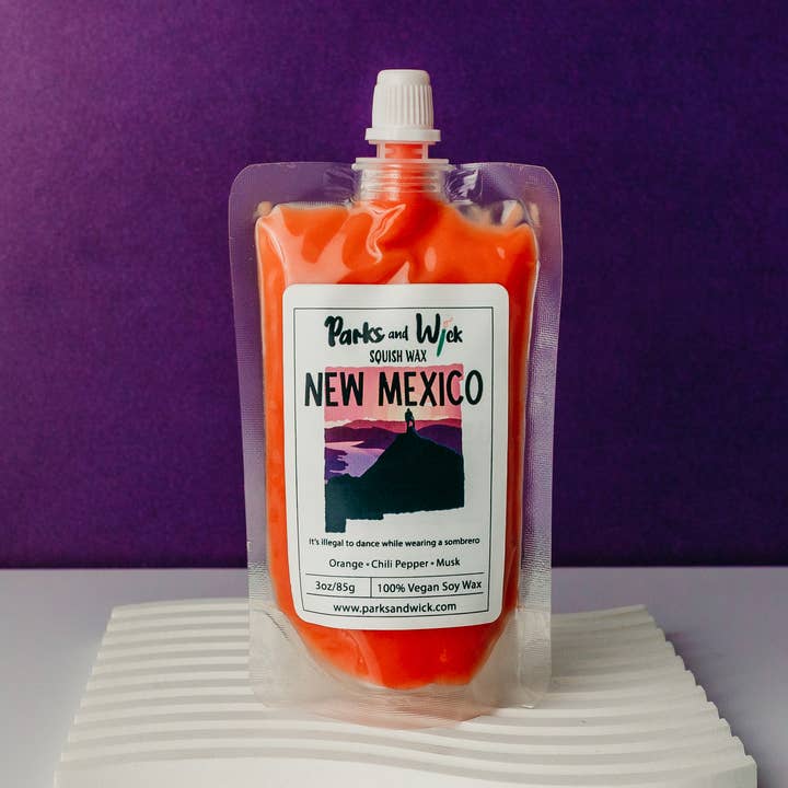 Cera spremibile all'arancia e peperoncino, Fusione a cera spremibile del New Mexico per la vendita all'ingrosso da parte di Parks and Wick