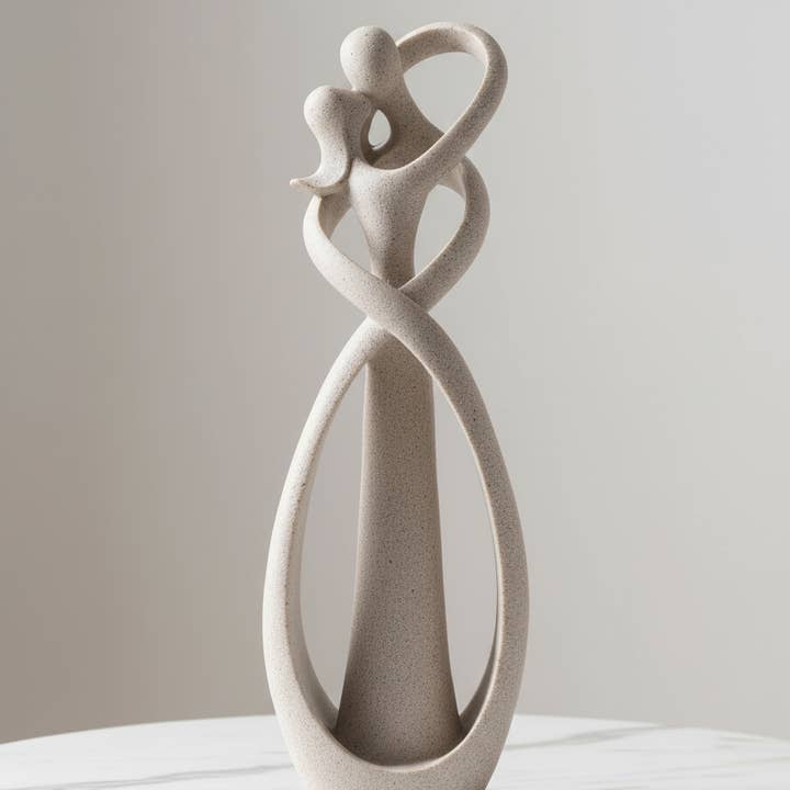 Nordic Embracing Couple Sculpture – Modern Home Decor for wholesale by Holiday Farm