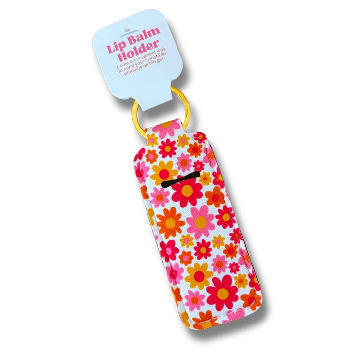 Lip Balm Keychain Holder - Fall Florals for wholesale by Elle Nicole