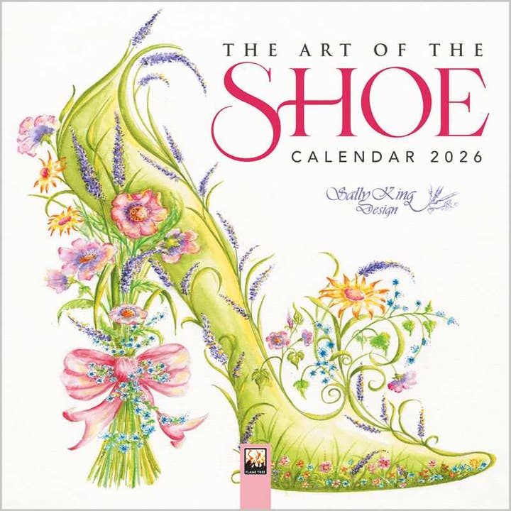 Art of the Shoe by Sally King Design Mini Wall Calendar 2026 (Art Calendar) by for wholesale by Simon & Schuster