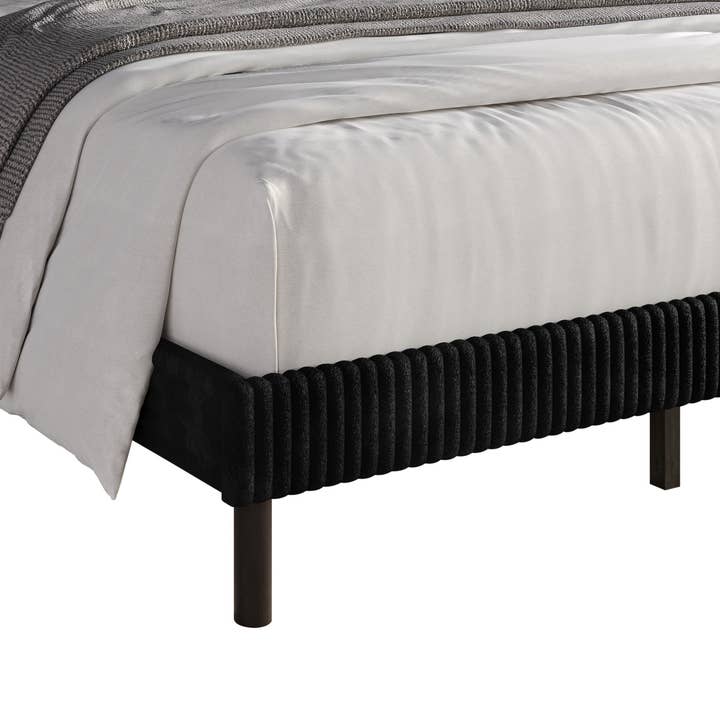 Home Design - Wholesale Bed - Duluth Corduroy Velvet Upholstered Platform Bed18