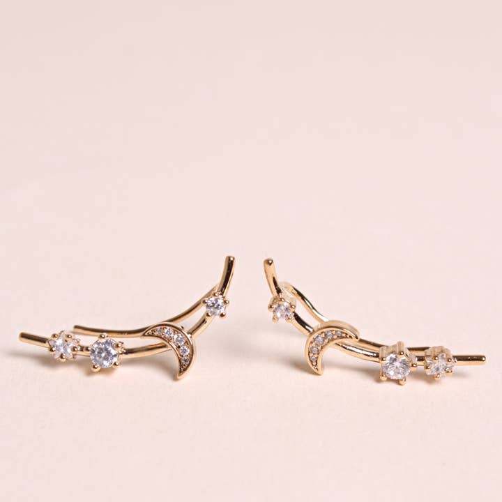 Waekura - Wholesale Ear Jackets/Climbers - Astrid Outlines