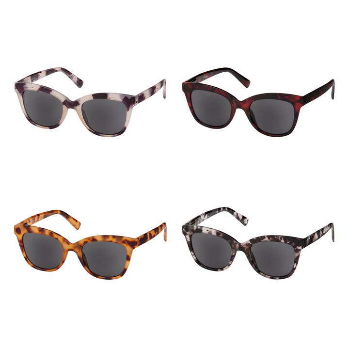 Blue Gem Sunglasses Inc - Wholesale Sunglasses - Women's - 1964 Readers - Small Cat Eye Sun Tinted-Readers