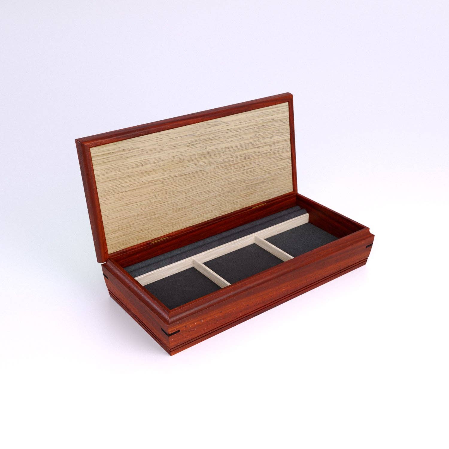 Mikutowski Woodworking - Vente Boîte/rangement à bijoux - Boîte à bijoux Sentinel - Valet de nuit en bois21