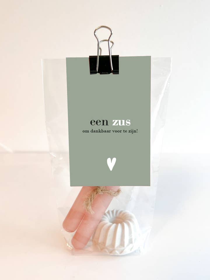 Portavelas en bolsa de regalo - Para una hermana para venta al por mayor de SEQ LIFESTYLE