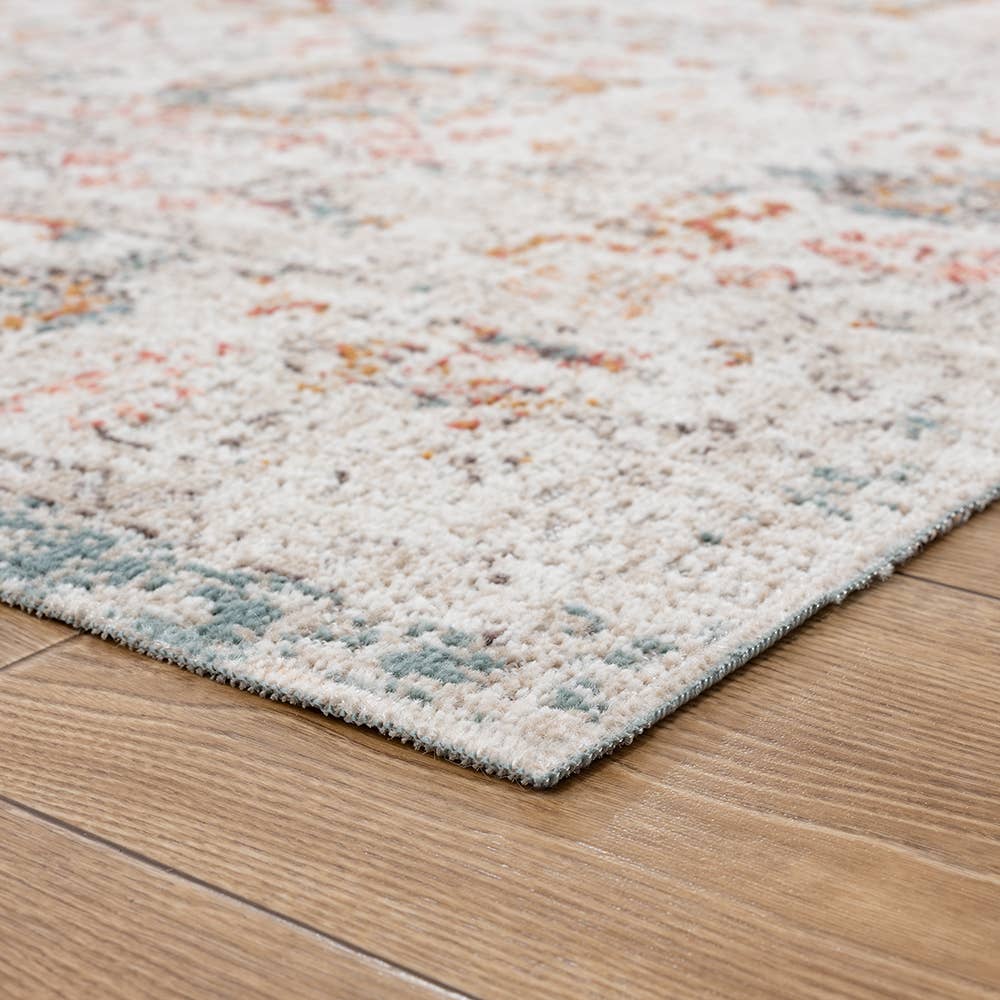 LR Home - Wholesale Area Rug - Anica Beige Traditional Floral Indoor/ Outdoor Area Rug5