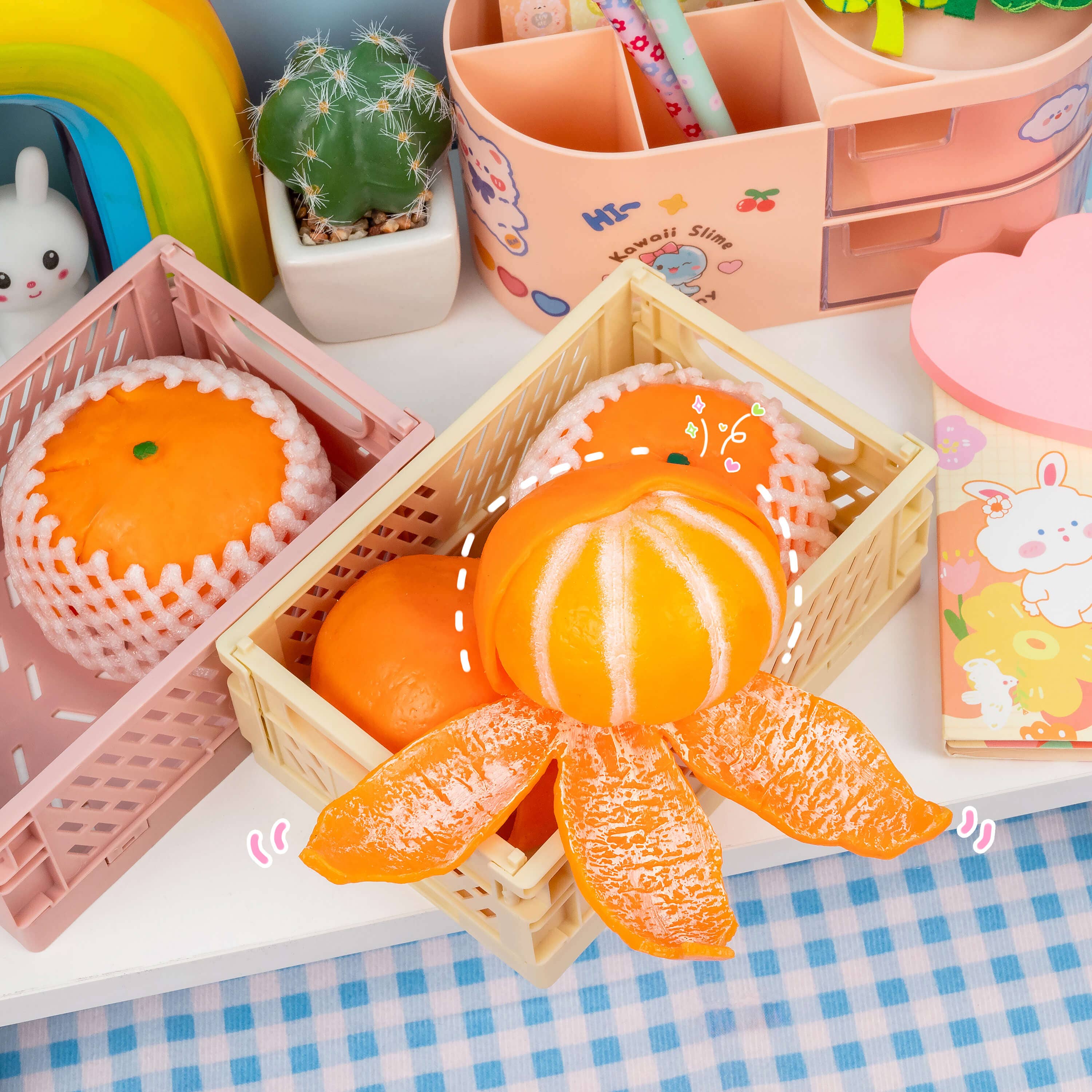 Kawaii Slime Company - Wholesale Squishy Toy - Kids & Baby - Tangerine Cutie Peeling Fidget Sensory Toy (9pcs/case)2