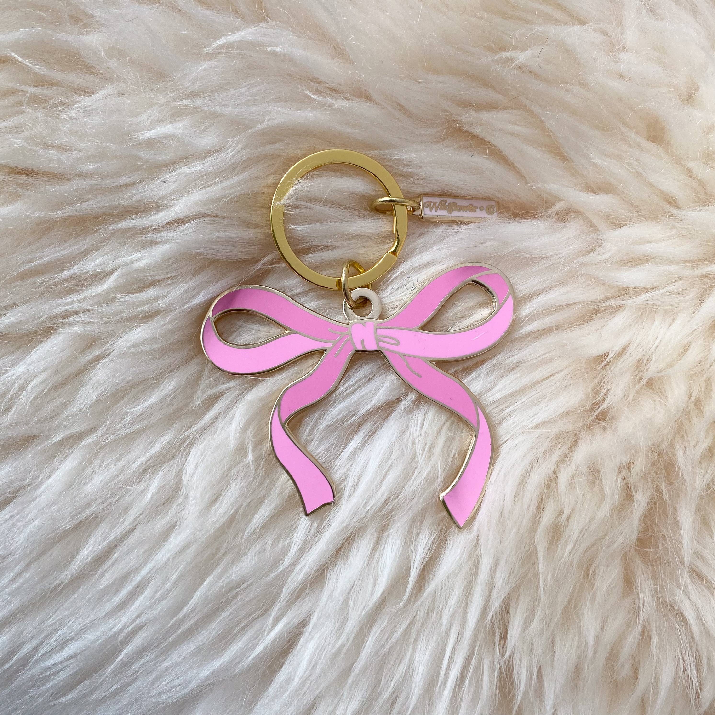 Wildflower + Co. - Wholesale Keychain – Women's - Bow Enamel Keychain - All Colors0