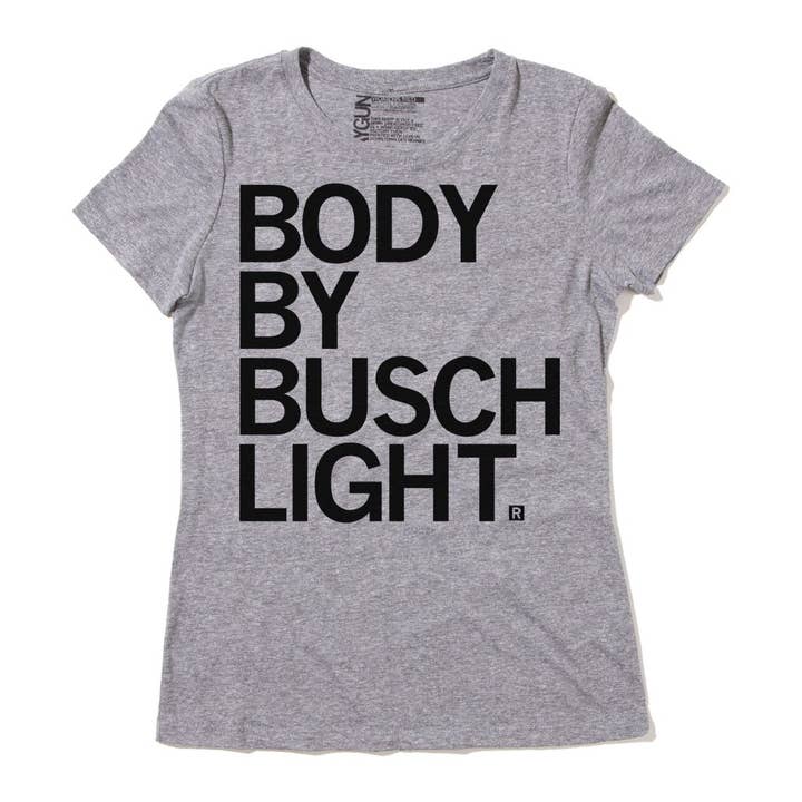 RAYGUN - Wholesale Screen Printed T-Shirt - Unisex - Body By Busch Light T-Shirt