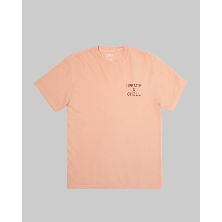 The Heart: Upstate & Chill® Pocket T - Peach / Anemone for wholesale by Hamilton & Adams