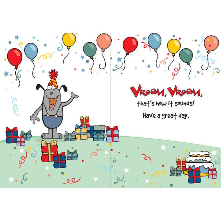 InterGreet.com - Wholesale Birthday Card - Humor Birthday Cards - Car Sound Humor1