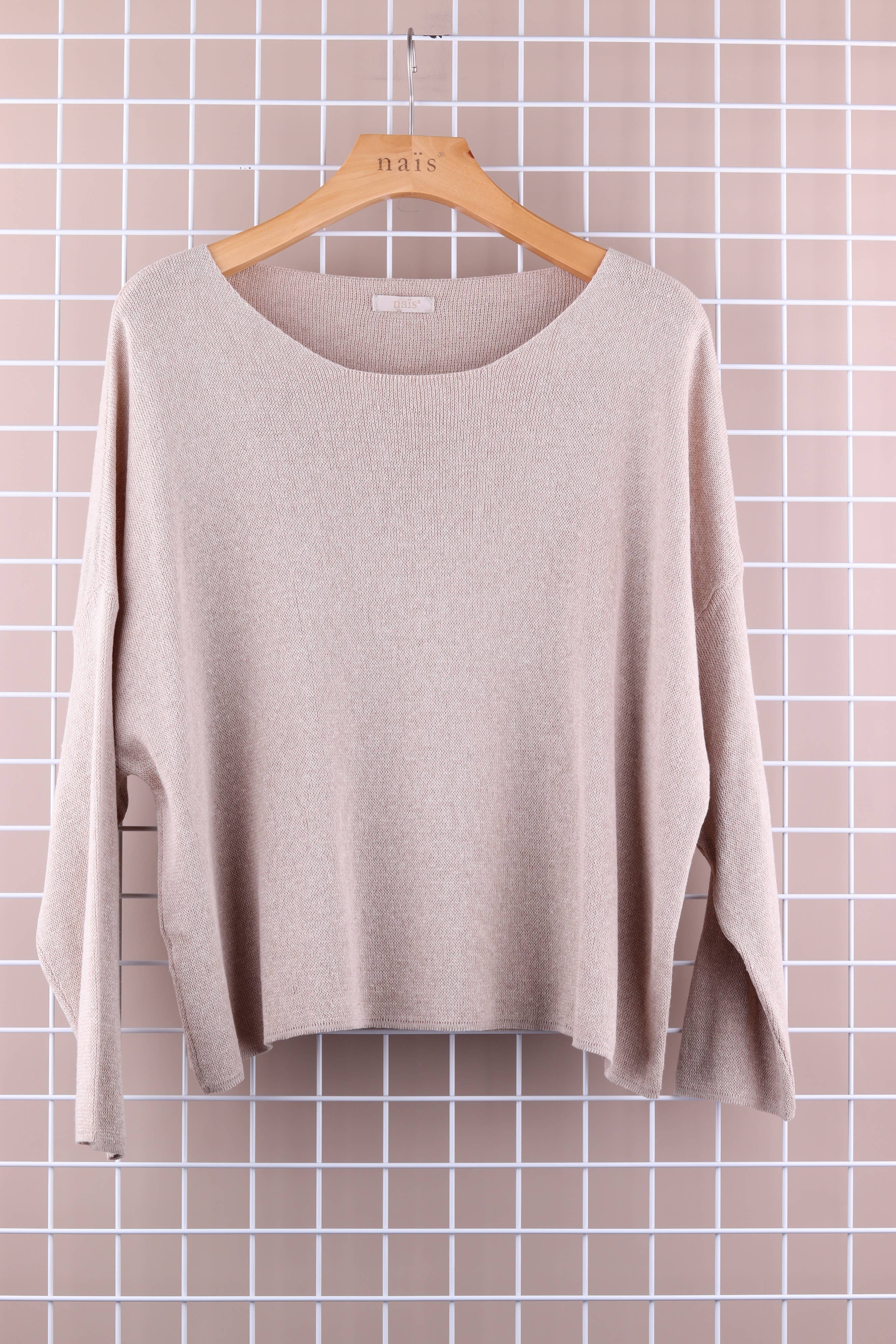 NAÏS PARIS - Vente Pull en maille – femme - PULL COL ROND COURT15