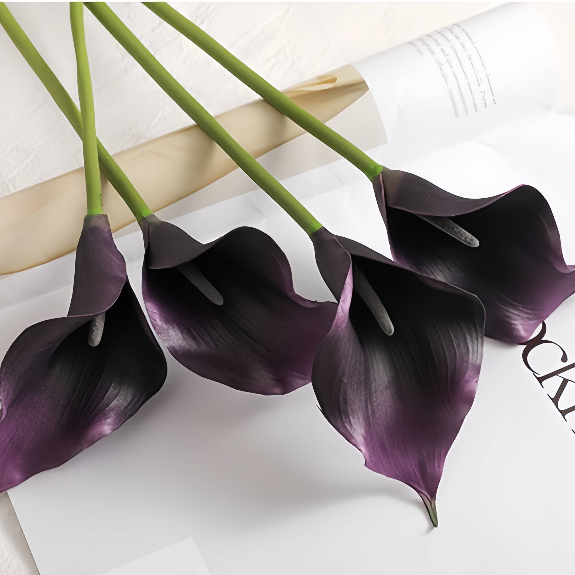 ACNITE(We cover U.S. import duties) - Vendita all'ingrosso Fiori finti - Giglio calla artificiale effetto reale per decorazione casa e fiori decorativi5