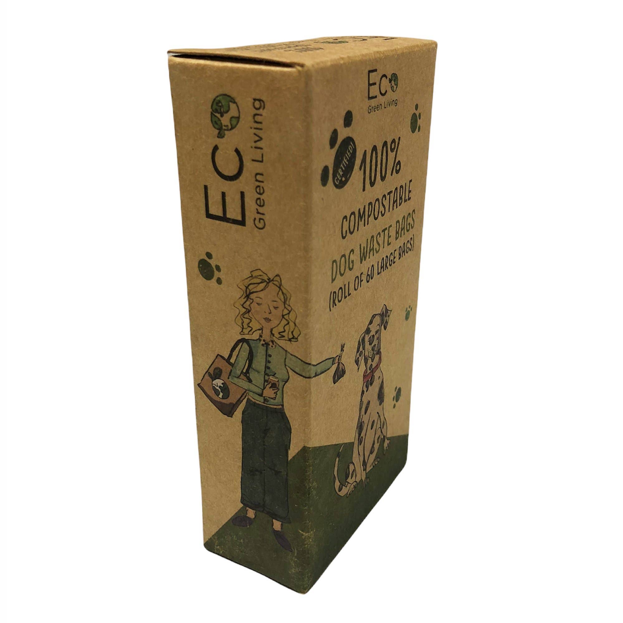 Eco Green Living - Wholesale Pet Poop Bag - Compostable Dog Waste Bags | 1 Pack - 60 Large Bags1