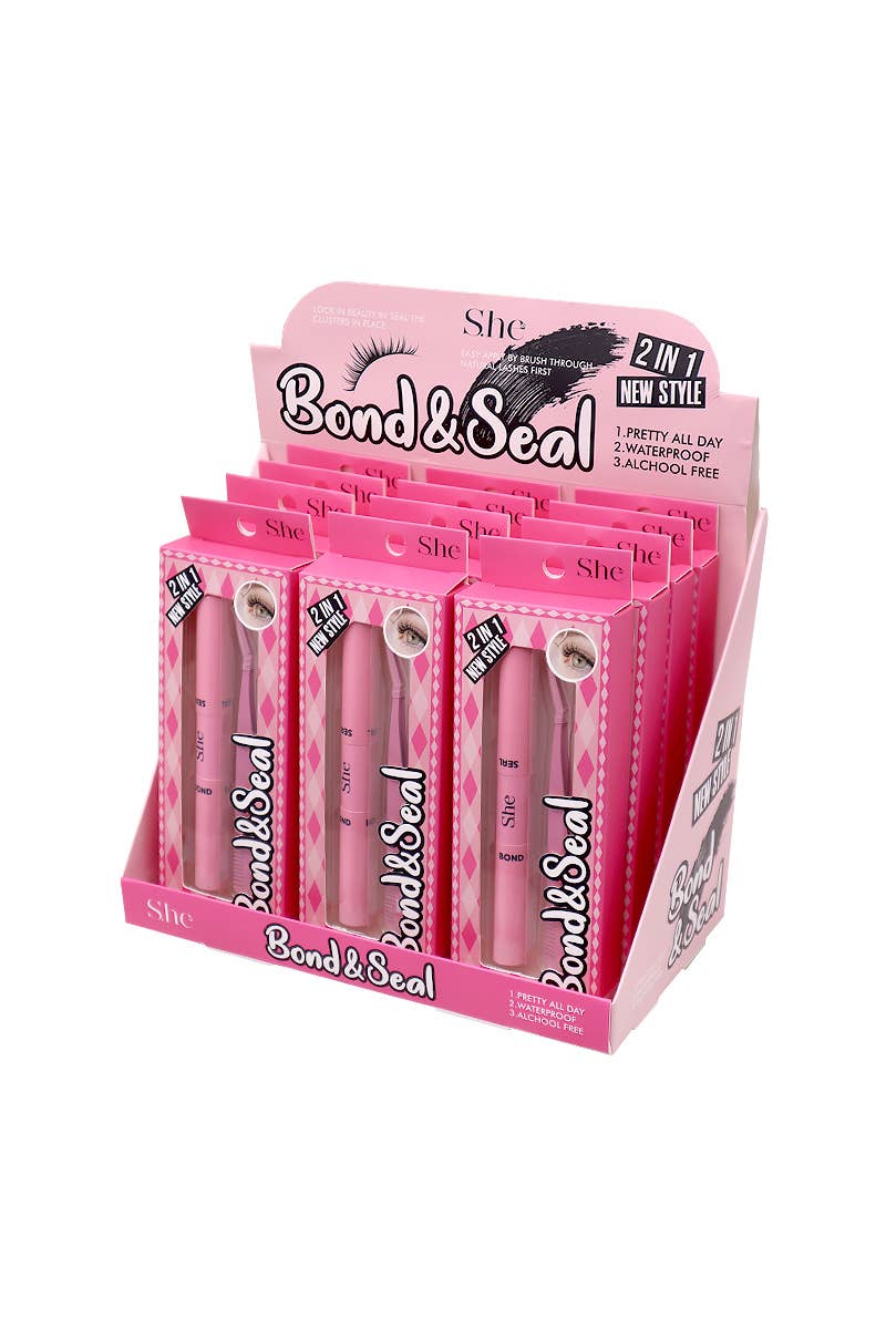 PINEAPPLE Beauty - Wholesale Fake Lash Applicator - SHE BS1060 2-In-1 Bond & Seal - 12 pcs2