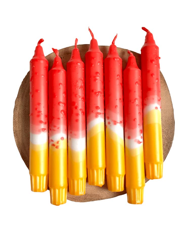 PINK GRAPEFRUIT Dip Dye Taper Lys Duo for engroshandel hos Dot Home Aroma