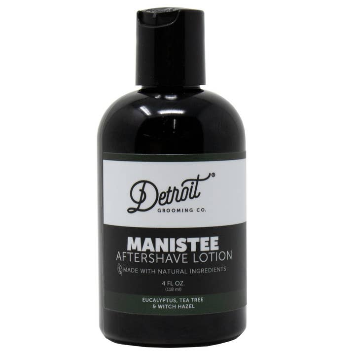 Manistee After Shave Lotion for wholesale by Detroit Grooming Co.