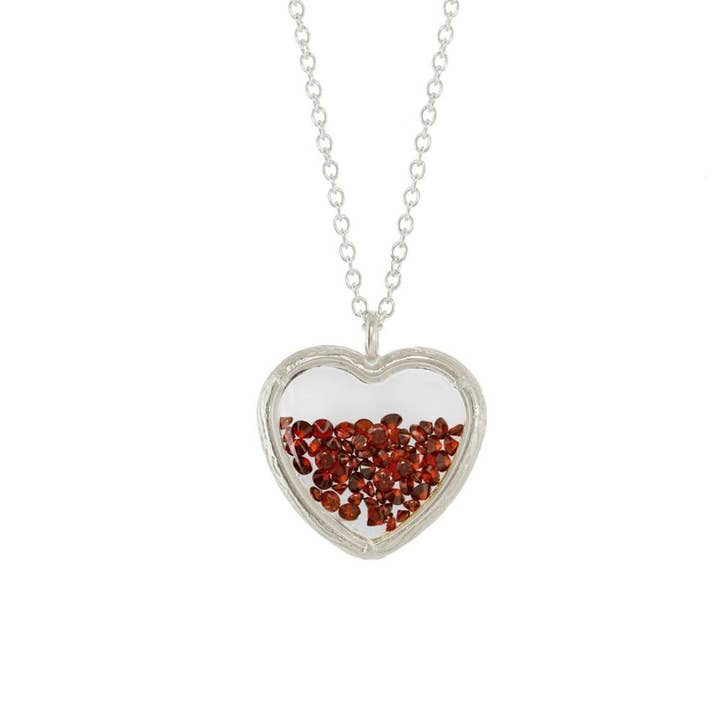 Catherine Weitzman - Wholesale Pendant/Charm Necklace - Large Heart Shaker Necklace