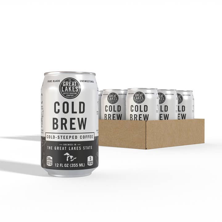 Great Lakes Coffee Roasting Company - Wholesale Iced Coffee/Cold Brew - Cold Brew Coffee 12oz Cans