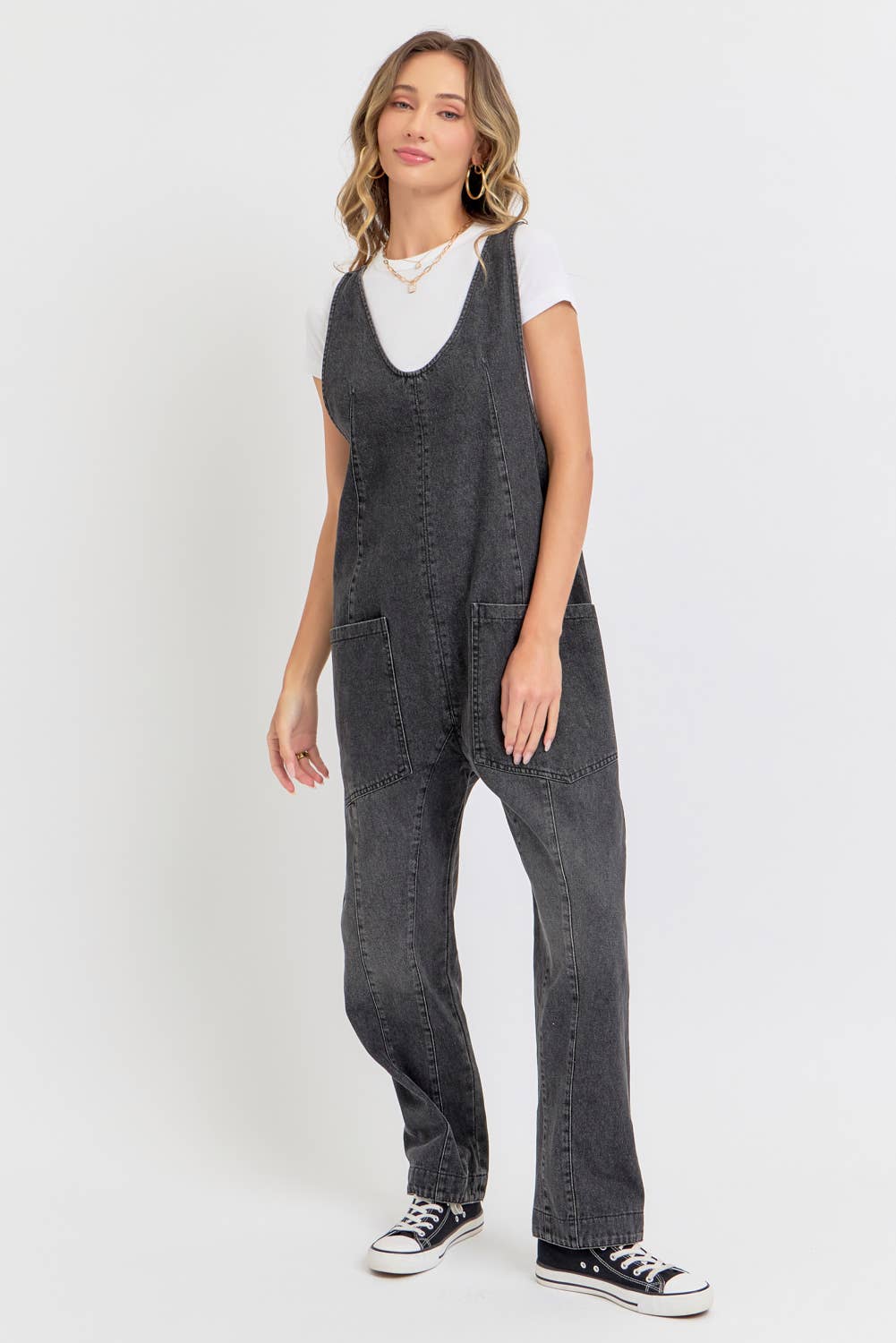 Sweet Lovely by Jen - Wholesale Jumpsuit - Women's - BESTSELLER ONE-AND-DONE DENIM JUMPSUIT29