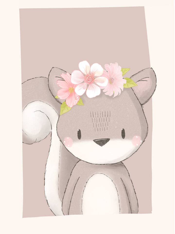 Squirrel | Poster Forest animals collection | Fripperies for wholesale by Fripperies