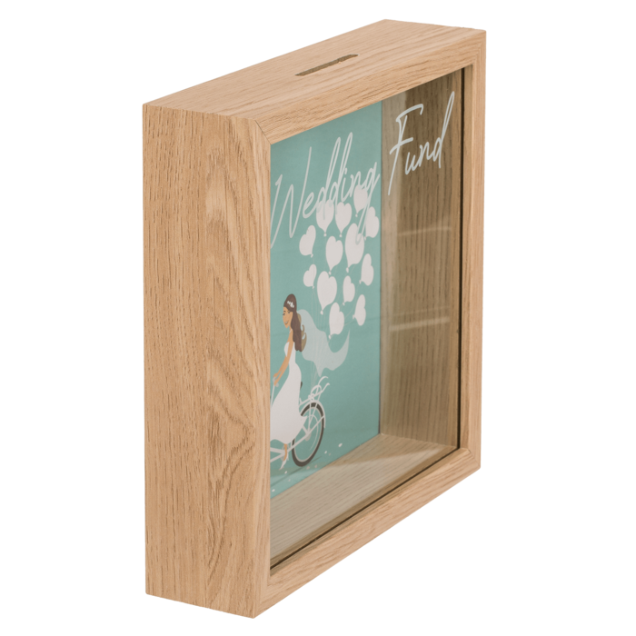 Out of the blue KG - Wholesale Money/Piggy Bank - Wooden saving box, wedding fund,3