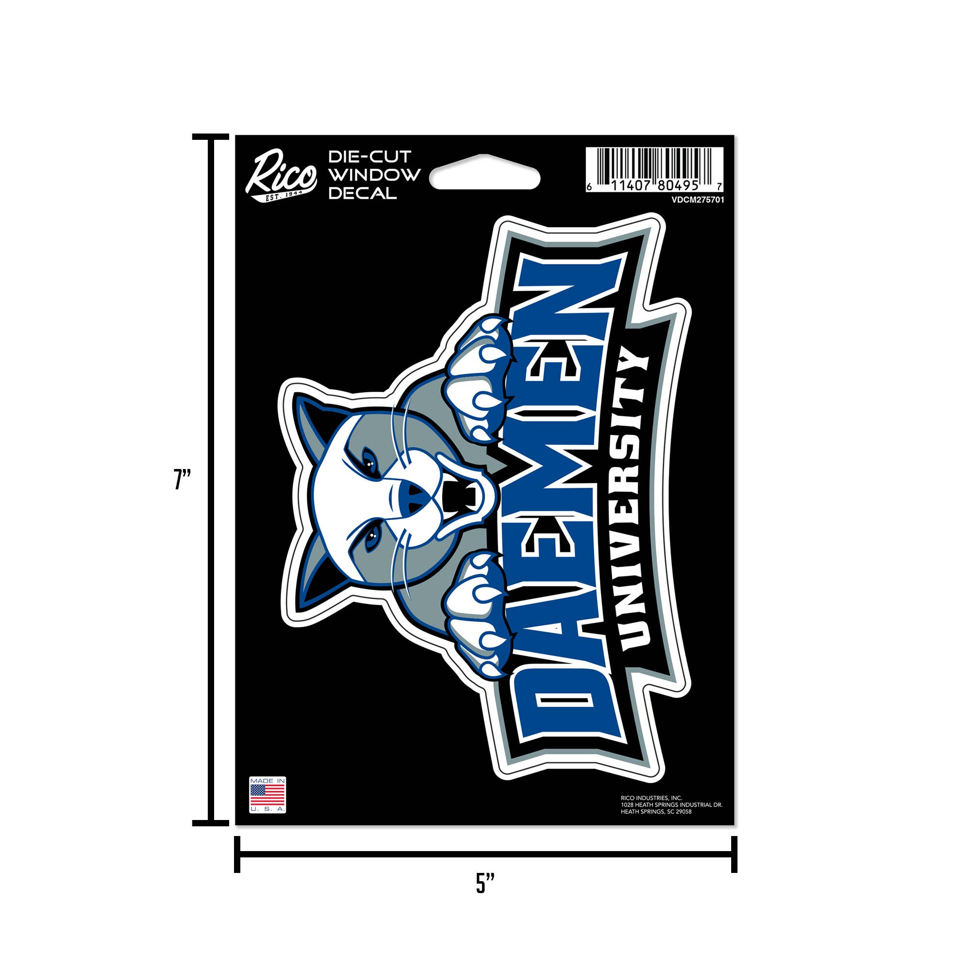 Rico Industries - Wholesale Car Decorative Charm - Unisex - NCAA  Daemen Wildcats  Medium Die Cut Decal5