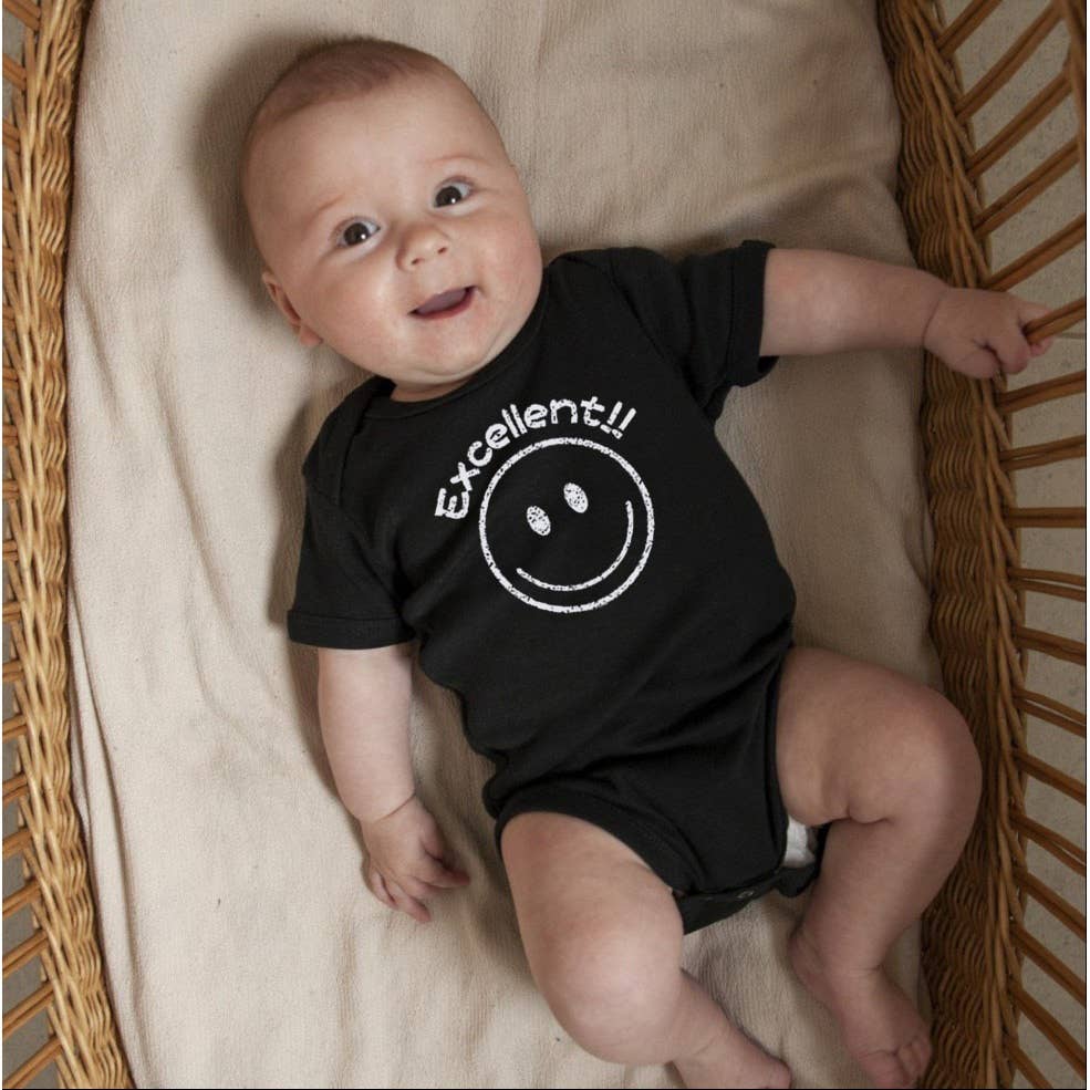 Shamaim - Wholesale Bodysuit (Non-Footed) - Baby - EXCELLENT SMILELY FACE Baby Graphic Bodysuit0